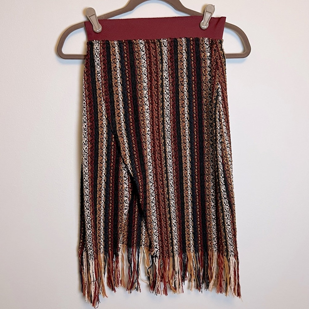 Zara striped skirt with slit